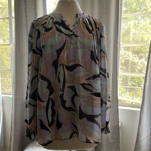 NWT Calvin Klein long sleeve blouse.  Size Large